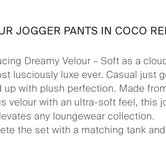 NWT‎ New York and Company Velour Joggers - Picture 6 of 6